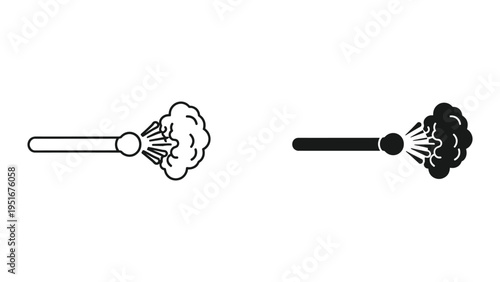 Spray Mist Release Fog Cloud Icon Symbol