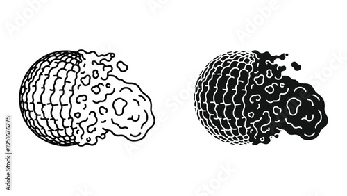 Disintegration Sphere Abstract Concept Business