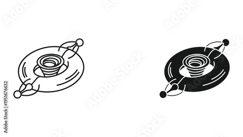 Tornado Pool Float Concept Symbol