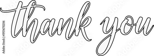 Elegant calligraphy conveying a message of gratitude and appreciation