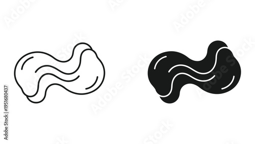 Organic Shape Flowing Blob Graphic Design