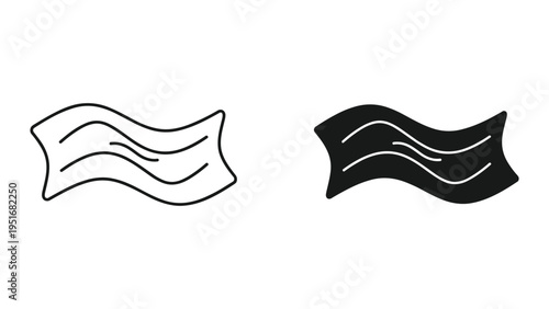 Waving Flag Banner Design Element Commerce