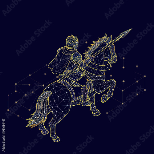 Constellation of Sagittarius Centaur Archer Horse.