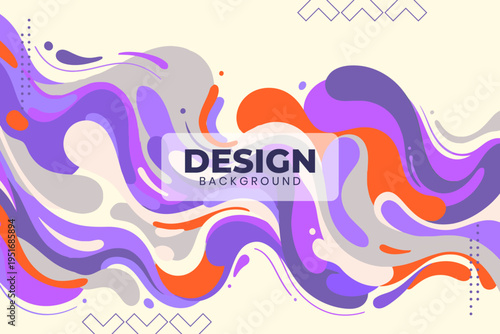 Vibrant swirls dance across a soft cream backdrop