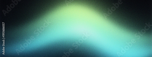 Foto Abstract dark background with vibrant green and blue light leak effect, creating