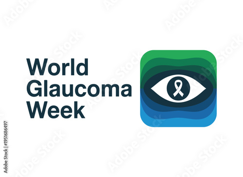World Glaucoma Week awareness campaign logo on a white background