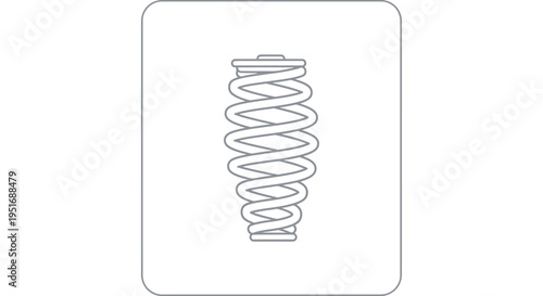 Abstract illustration of a spring or coil, representing mechanics and engineering principles.