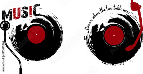 Music Vinyl Record Abstract Design