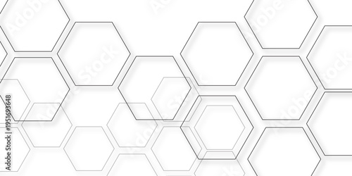 Vector Abstract geometric design hexagon cells forms aesthetic patterns with shades and highlights modern appearance 