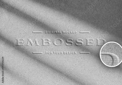 Pressed Embossed Paper Mockup