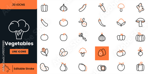 eCommerce and Shopping Editable Line Icons Set