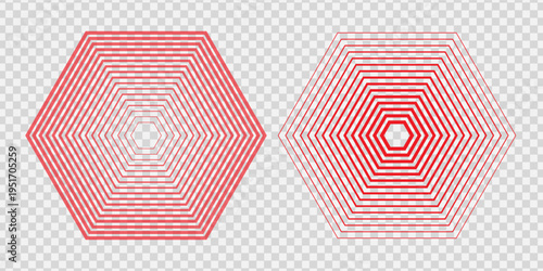 Pain concentration icons. Red and transparent circles showing the epicenter of pain. Pain in muscles, legs, head, body. Vector