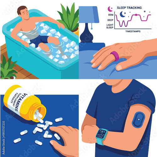 Biohacking Physical Recovery and Health Longevity Set