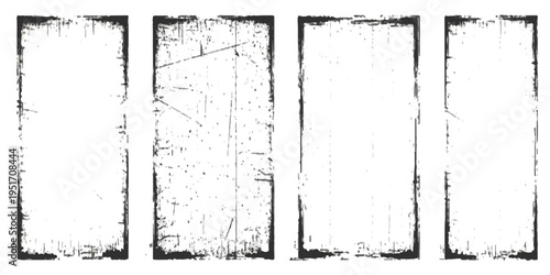 Distressed wooden plank background with a worn vintage aesthetic and a central plank featuring a unique geometric shape