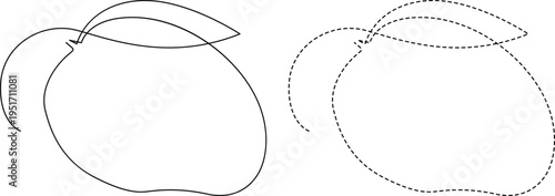 Mathematical illustration of topological transformation between two shapes using morse theory concepts Vector
