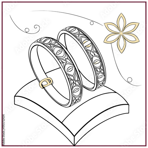 Two bracelets on a book display jewelry accessory fashion