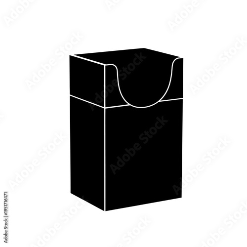 Silhouette of a Deck Box Storage Case for Trading Card Games and Hobby Collections