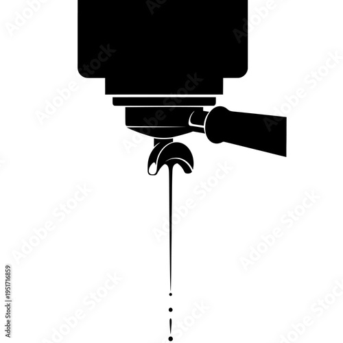 Espresso Machine Group Head Nozzle Silhouette for Professional Barista Equipment Tools