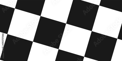 Checkered flag wave on white background design for sport race championship vector illustration.