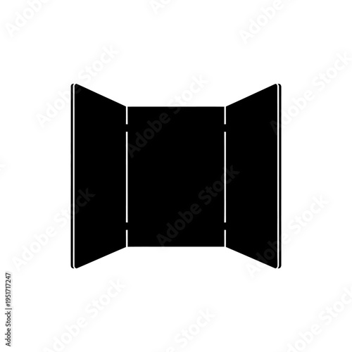 Game Master Screen Shield Silhouette for Tabletop RPG Campaigns and Narrative Storytelling