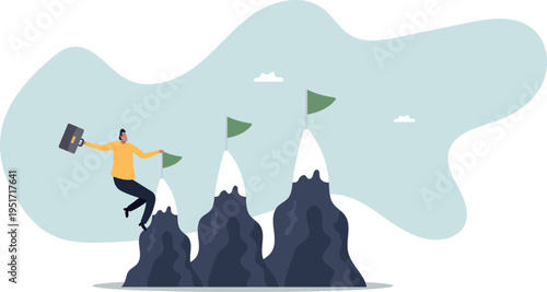 Ambition to success and achieve target, career growth or business goals, challenge to win, achievement or victory.human life and situation.