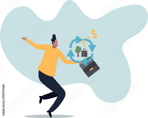 Reverse mortgage, home owner exchange for regular payment, loan or income, property or real estate for banking payment .human life and situation.