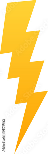 Yellow lightning bolt representing power and energy