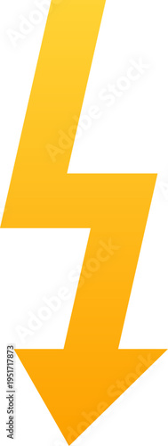 Yellow lightning bolt symbol representing power and energy