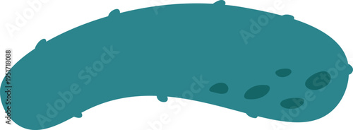 Green cucumber pickle cartoon vector illustration background