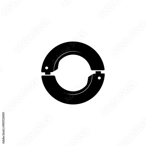 Black Silhouette of a Circular Blade Wine Bottle Foil Cutter for Bar Accessories and Bartending