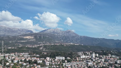 A Stunning Scenic Coastal View Showcasing a Charming Mediterranean Town by the Sea