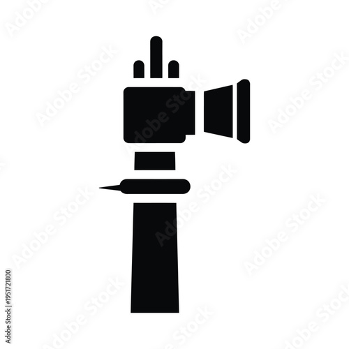 Kendama traditional Japanese skill toy icon in black silhouette vector illustration