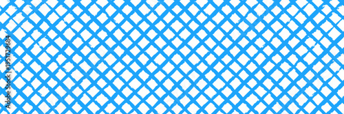 Hand drawn blue stripes on white background. Structure stroke seamless pattern. Summer stripes concept for design, textile, and wallpaper. Marine life and seaside decor.