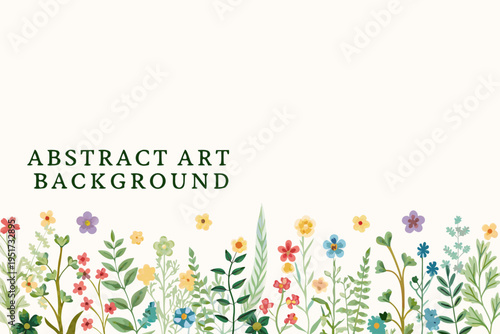 Floral arrangement with green foliage against a cream colored backdrop