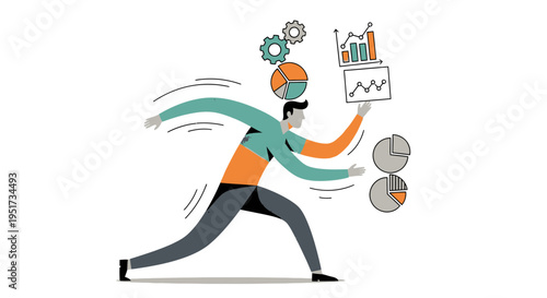 High-Performance Business Executive Balancing Rapid Growth Scaling and Real-Time Data Analytics in a Dynamic Market