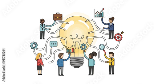 Diverse Agile Team Collaborating on Innovative Business Strategy and High-Impact Growth Solutions