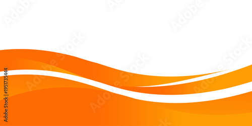 Vector orange line background curve element with white space for text and message design, overlapping layers, vector
