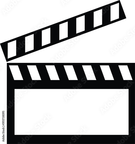 Professional Movie Clapperboard Cinema Production Icon