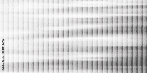 Light matte rippled surface. Plastic glass. Frosted winter window glass. White gray gradient transparent background. Panoramic realistic  Vector illustration