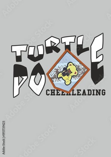 turtle podle vector art poster tshirt print