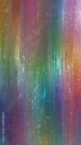 Ethereal Rainbow Light Veil Background with Blended Gradient and Shimmer Highlights