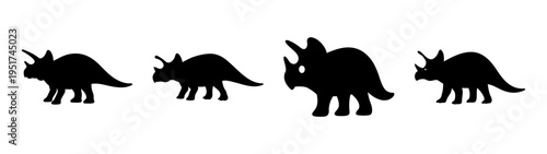 Black silhouette of fantasy creatures vector art design for creative projects and illustrations