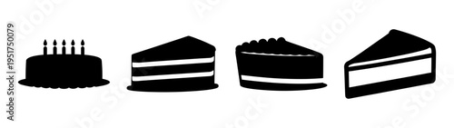 Cake slices birthday cake dessert sweet treat bakery pastry shop celebration party yummy cakes