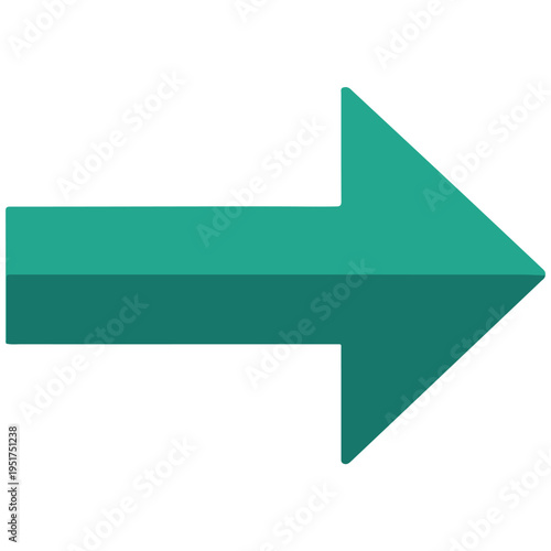 Right Arrow Teal 3D Vector Icon Design Free Download Right Arrow Teal 3D Vector Icon Design - GFXLoad