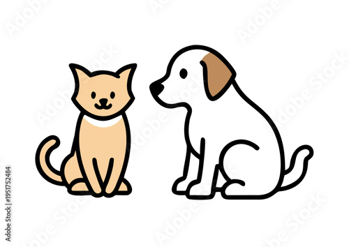 Charming animal icons perfect for children's designs, educational materials, or pet-related brands, adding a playful and friendly touch to any project. vector icon