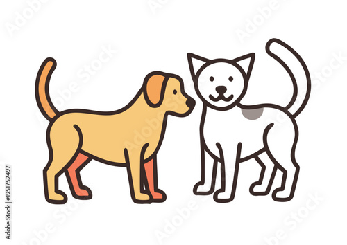 Charming animal icons perfect for children's designs, educational materials, or pet-related brands, adding a playful and friendly touch to any project. vector icon