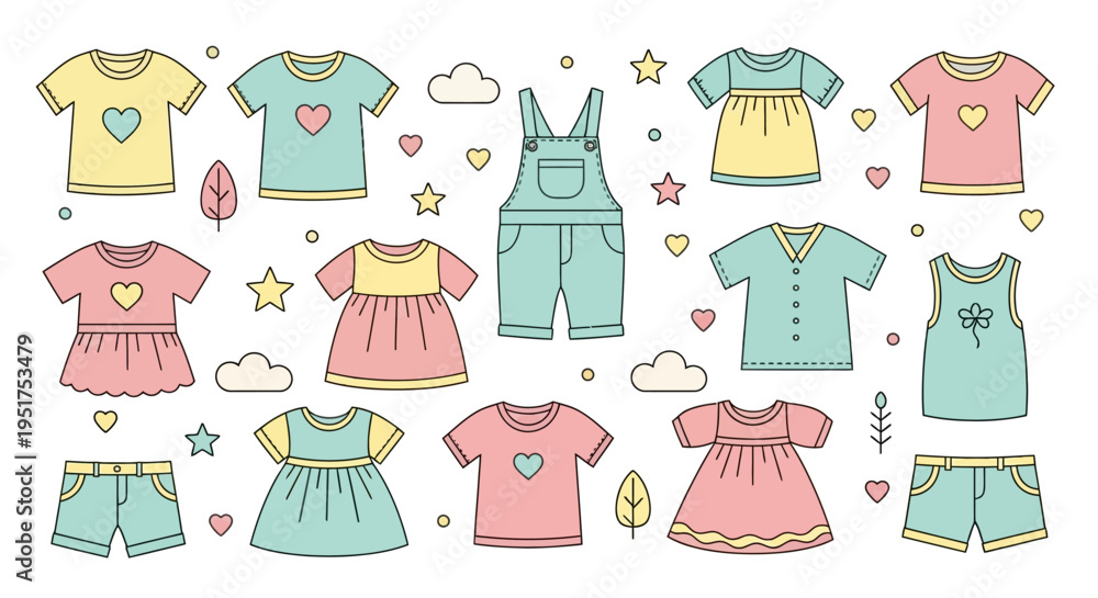 Fototapeta premium set of clothes