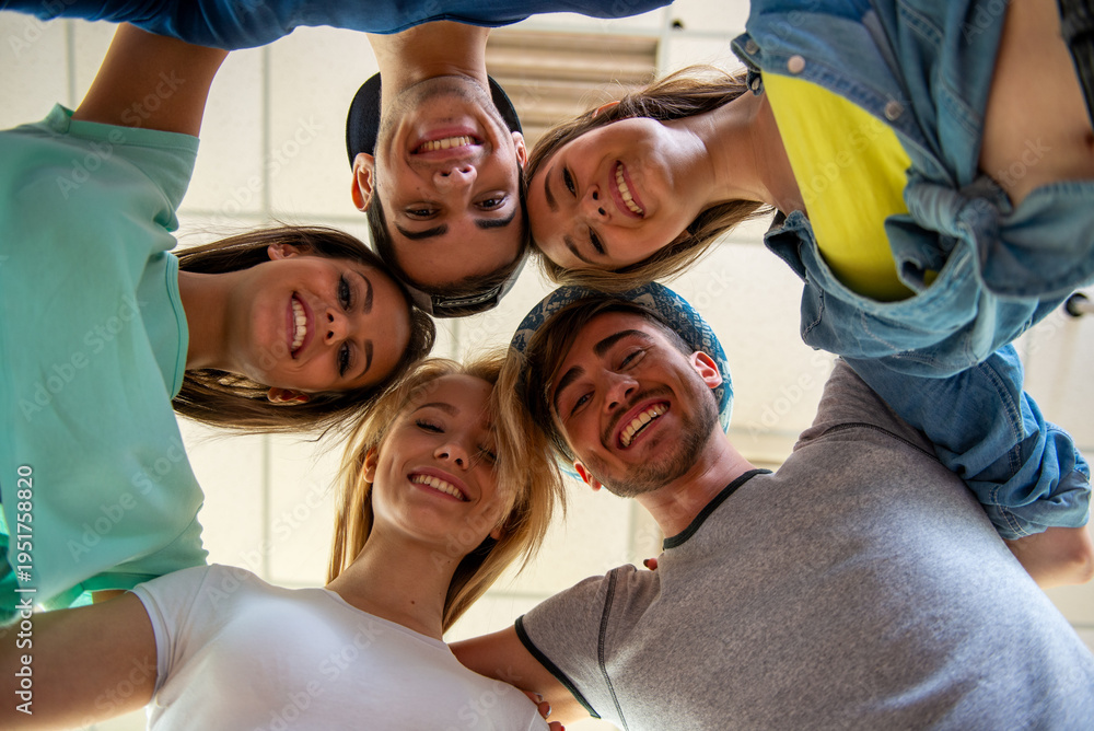 Obraz premium Group Of Friends Smiling Together.