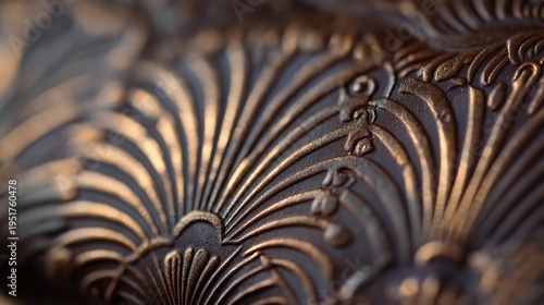 Elegant Textured Design with Floral Motifs