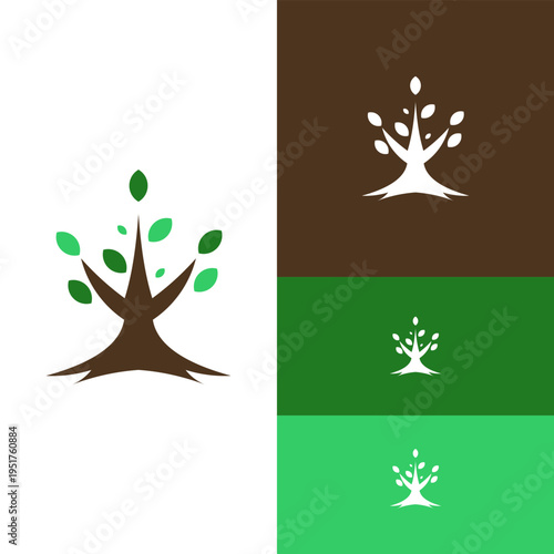 Strong Rooted Tree for Business Logo